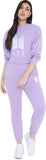 Printed Women Track Suit Lavender