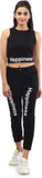 Printed Women Track Suit BLACK