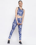 Chevron/Zig Zag, Printed Women Track Suit Blue