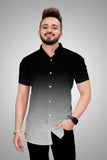 Men Dyed Casual Multicolor Shirt GREY